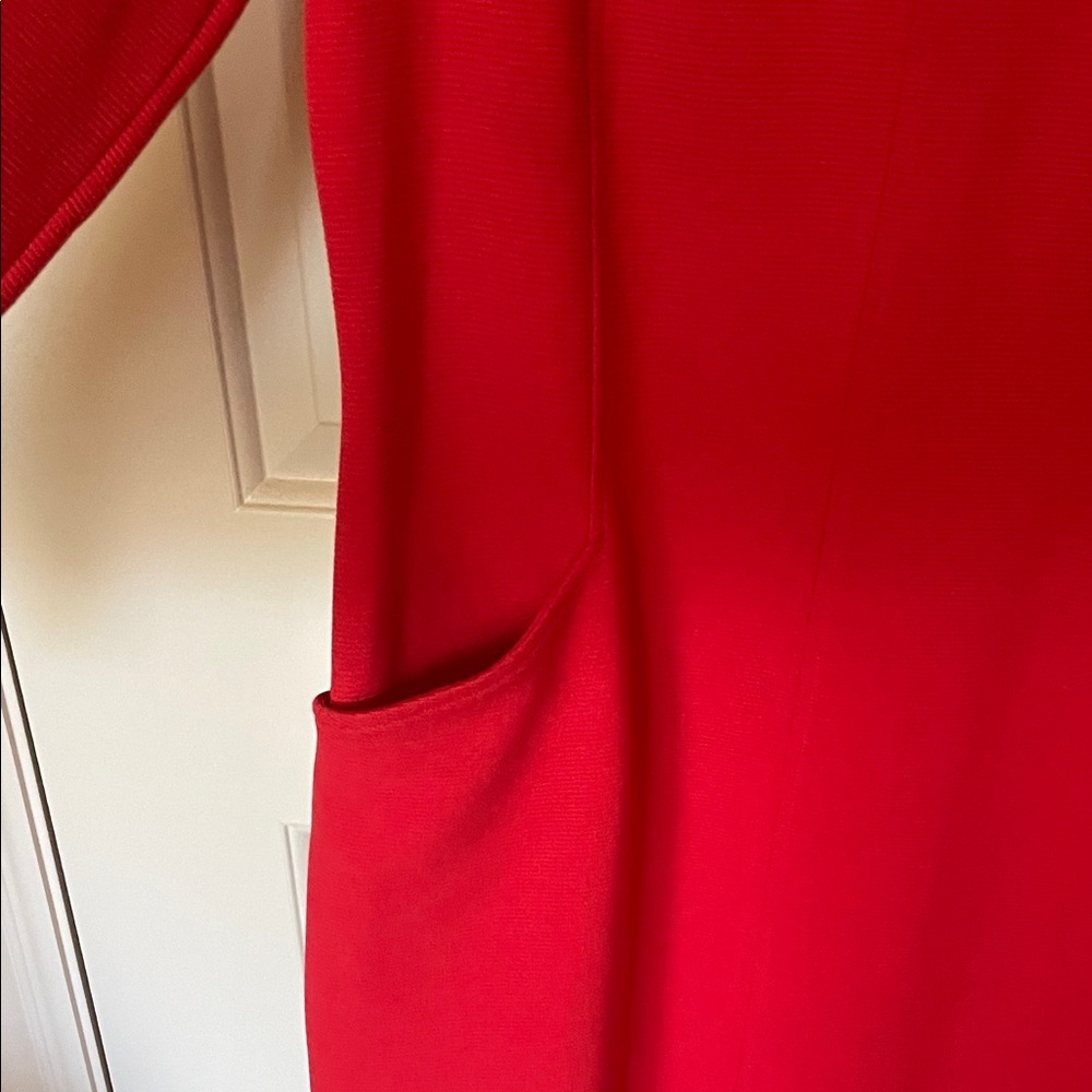 Boden Bold Red Long Sleeve Dress - Picture 3 of 5